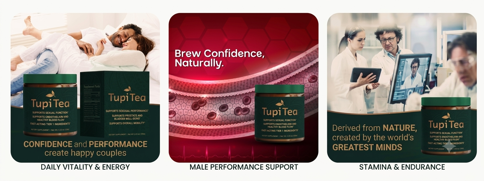 Tupi Tea benefits collage
