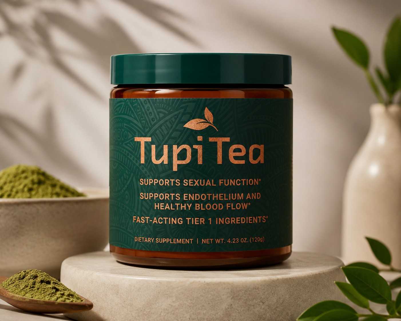 Tupi Tea wellness blend jar